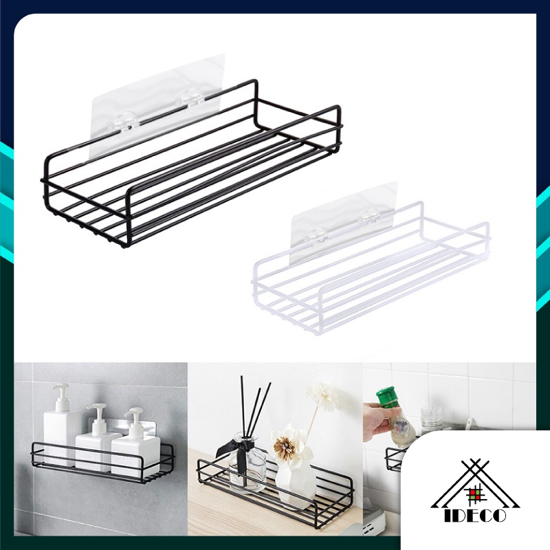 iDECOTM Wrought Iron Bathroom Shelf Toiletry Shelf Bedroom Storage
