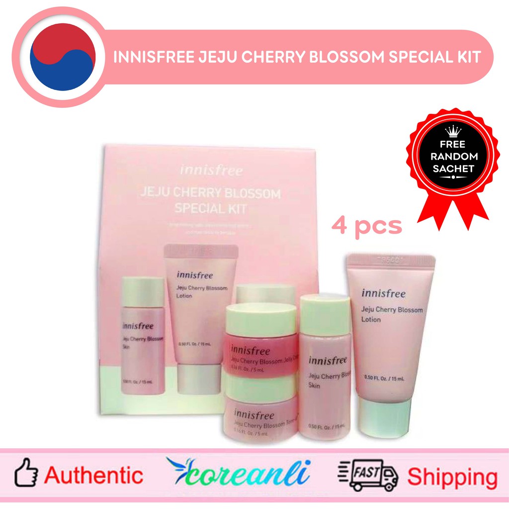 Innisfree Jeju Cherry Blossom Special Kit Box Set Trial (4 Items