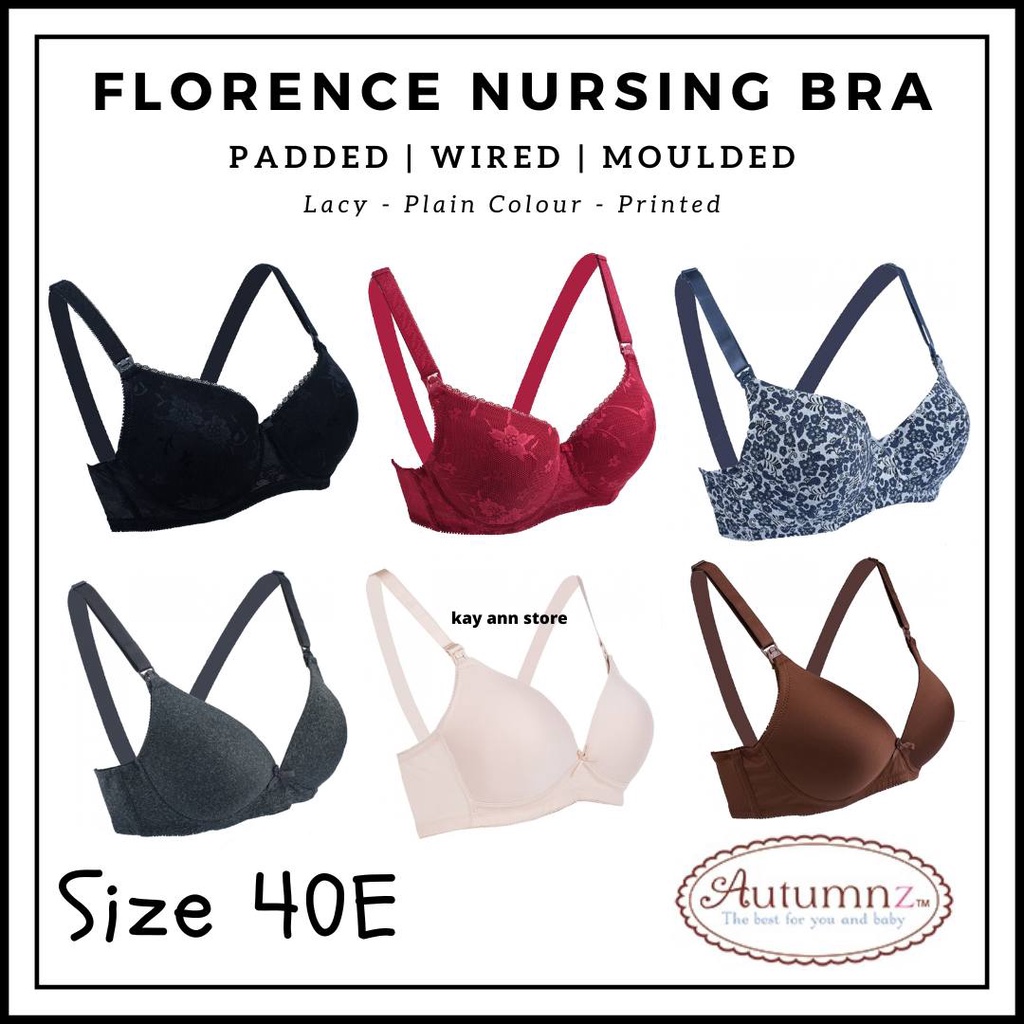 AUTUMNZ FLORENCE Nursing Bra Size 40E (Underwired) Shopee Singapore