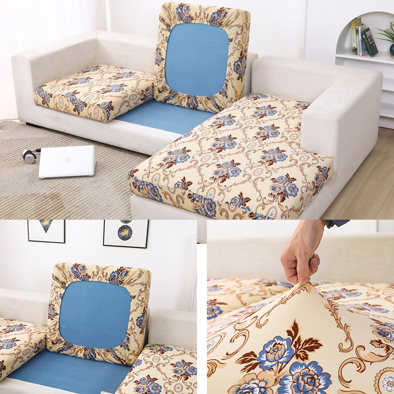 Funiture Protector Floral Printing Sofa Seat Cushion Cover Corner Sofa