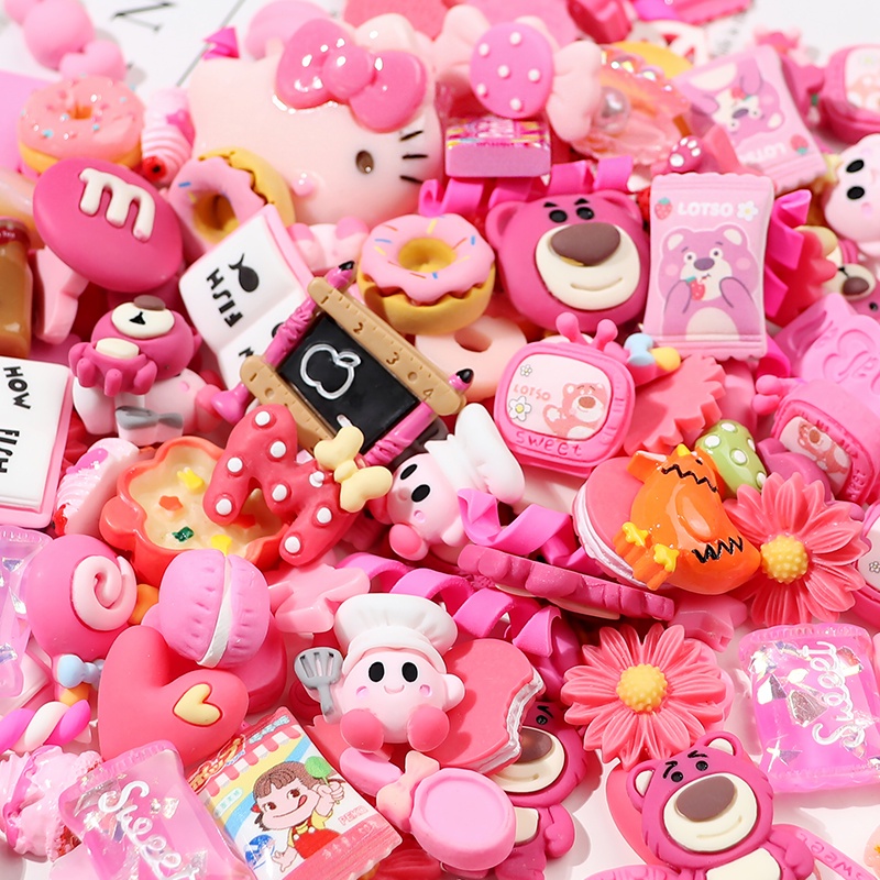 10/20/30pcs simulation resin accessories lucky bag diy handmade mobile phone shell making hair