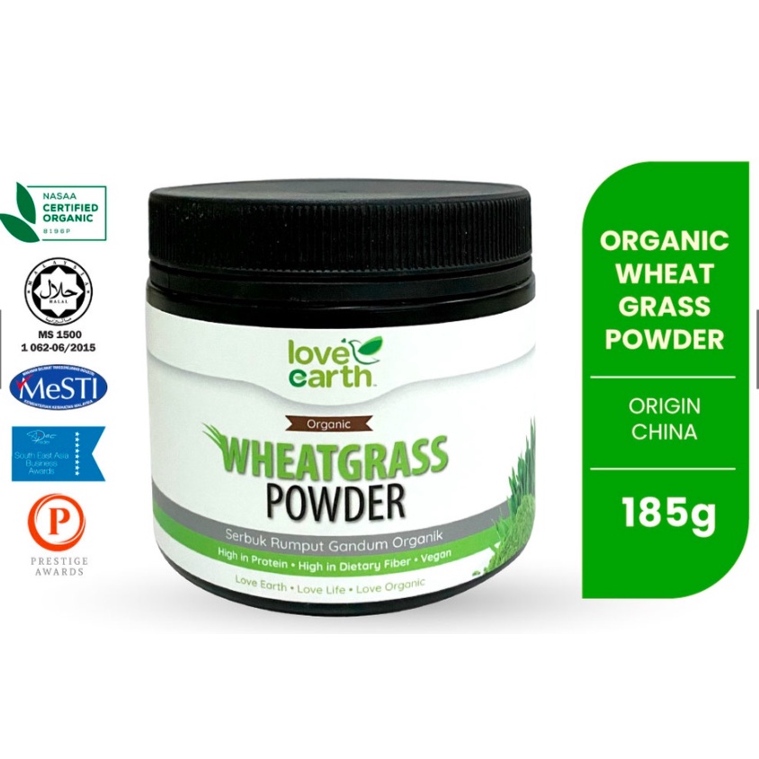 LOVE EARTH Organic WHEATGRASS POWDER 185G Shopee Singapore