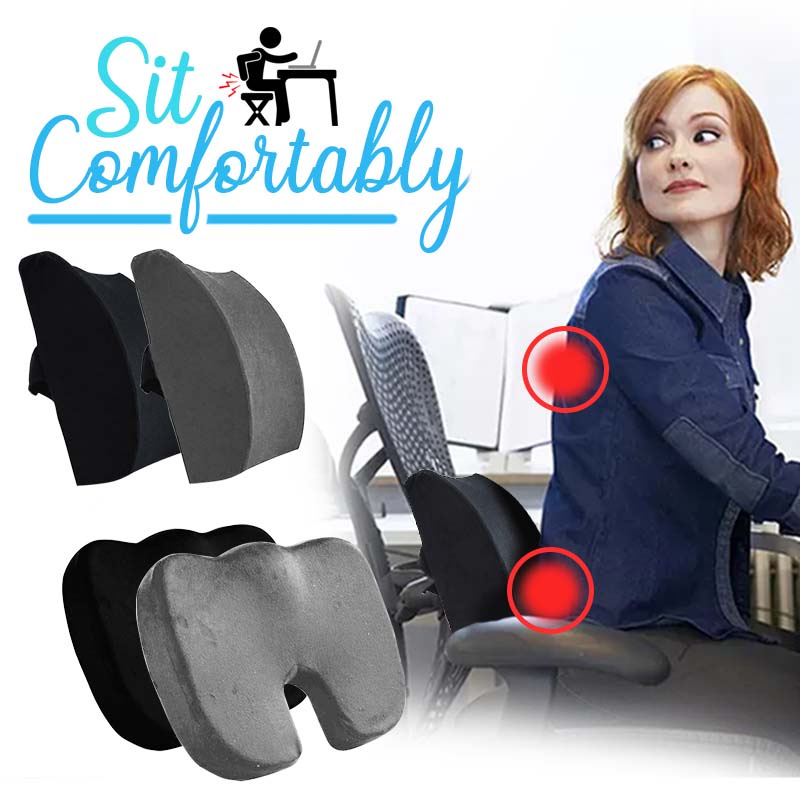 [READY STOCK] Memory Foam Cushion Lumbar Back Support Seat U Shape