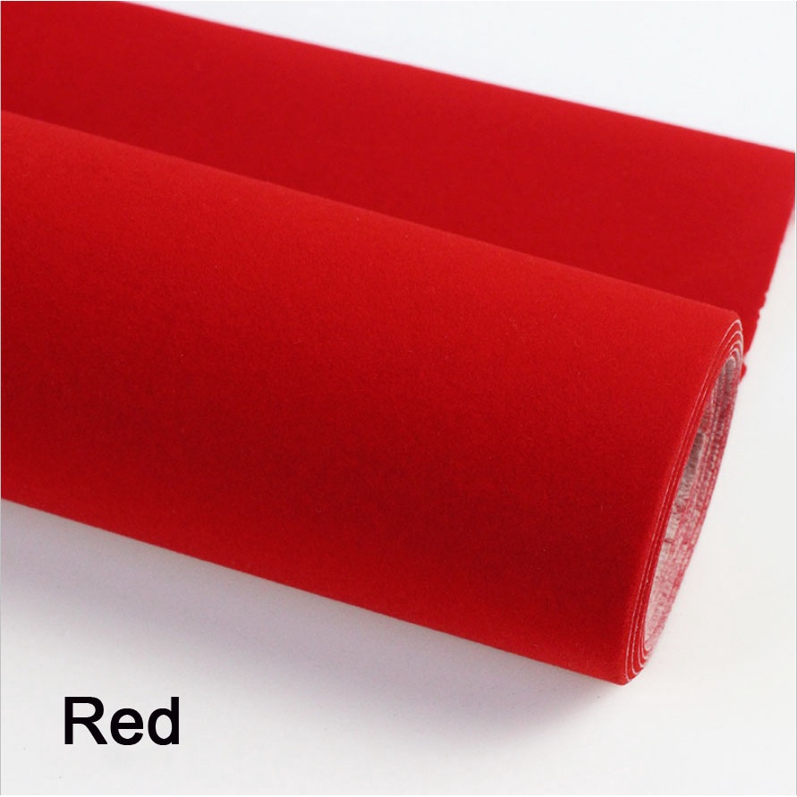 1*pcs Self Adhesive Velvet Fabric Velour Felt Sticker Vinyl Film Jewelry Paper Crafts DIY Car