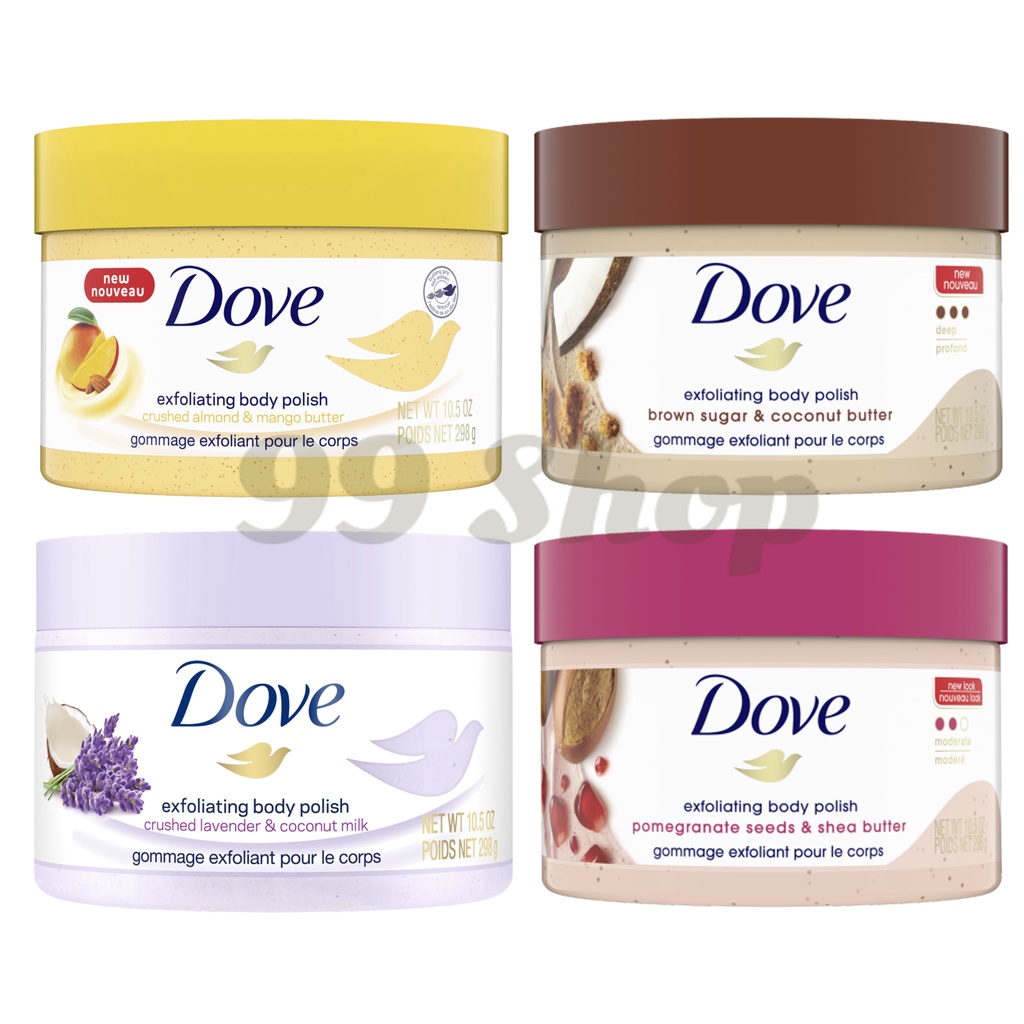 Dove Exfoliating NEW Sakura Body Polish Body Scrub 225ml or 298g Long