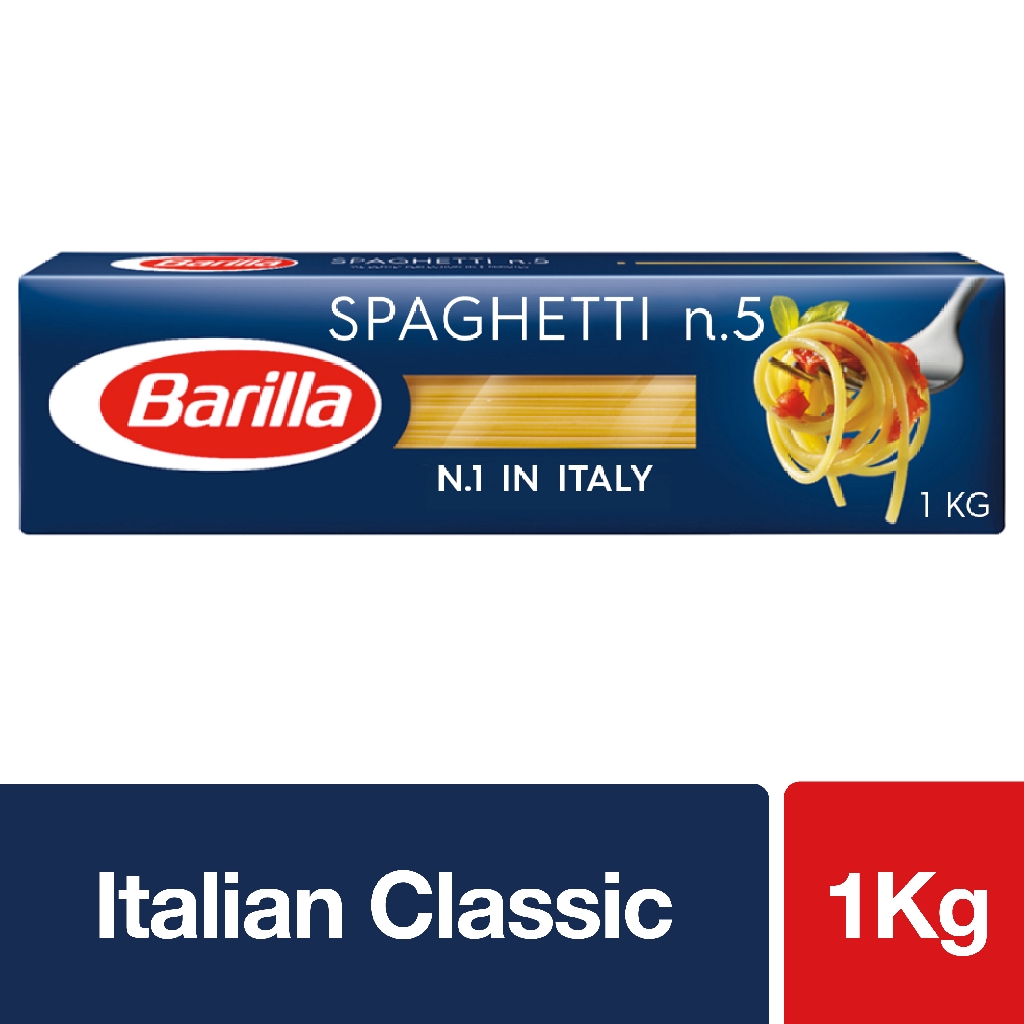 Barilla Pasta Spaghetti No.5,1kg Dawood [Italy] (Halal) Shopee