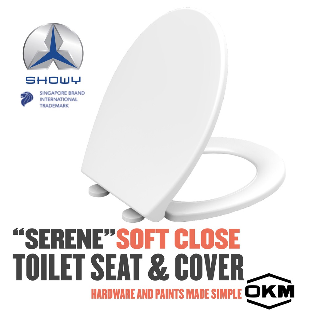 "SERENE" SOFT CLOSE TOILET SEAT & COVER (Showy2493500) Shopee Singapore