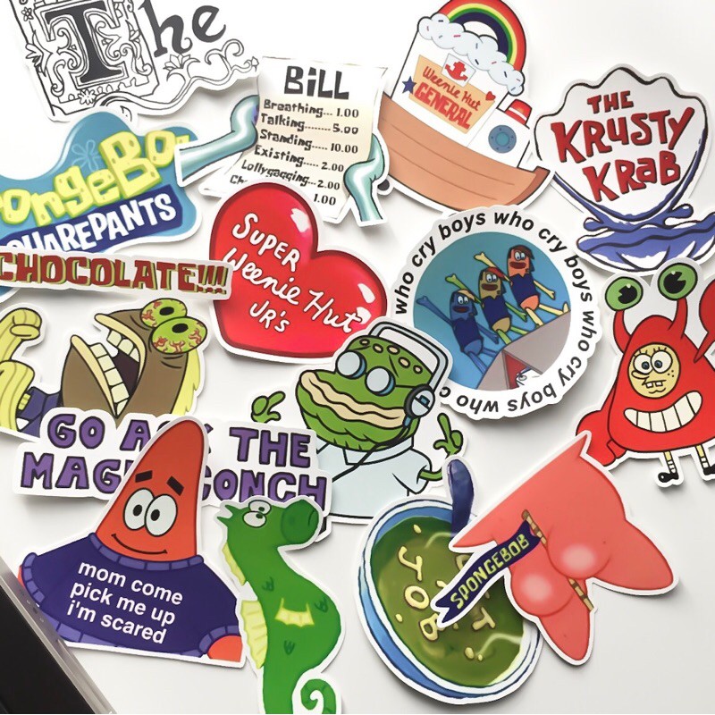 Spongebob Sticker Pack Shopee Singapore