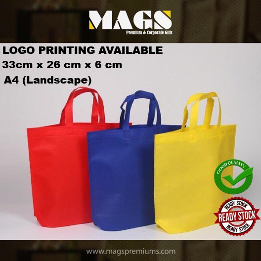 Non Woven Bag Eco Friendly Bag for Events A4 Size Landscape (NWB_1003