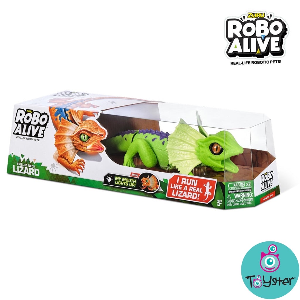 Robo Alive Frilled Lizard S3 Battery Powered Robotic Green Shopee