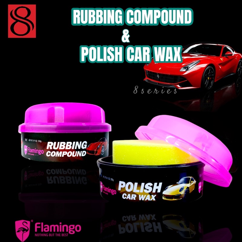 Flamingo 🦩 automotive car rubbing compound / Polish car wax (230g / pc