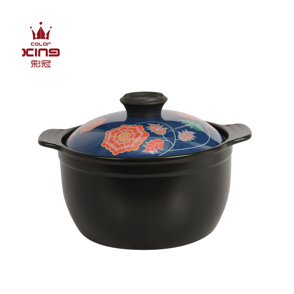 Color King Batik Series 100 Ceramic Stock Pot Healthiest Cookware Ceramic Pot Ceramic