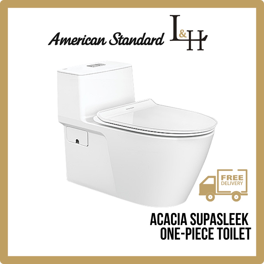 [ANTIBACTERIA] AMERICAN STANDARD Acacia SupaSleek OnePiece Toilet
