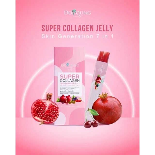 Doyoung Super Collagen Skin Generation 7in1 [20gr x 15 Pack) Shopee