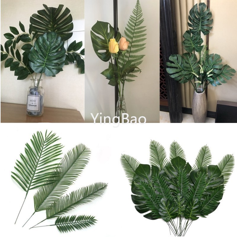 5pcs Artificial Leaf plant Ornamen Tanaman Buatan Bahan Plastik