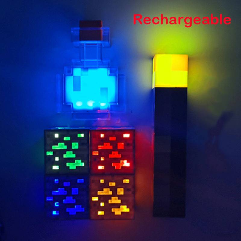 Minecraft Torch Miner is Lamp Discolor Bottle Minecraft Game Derivative