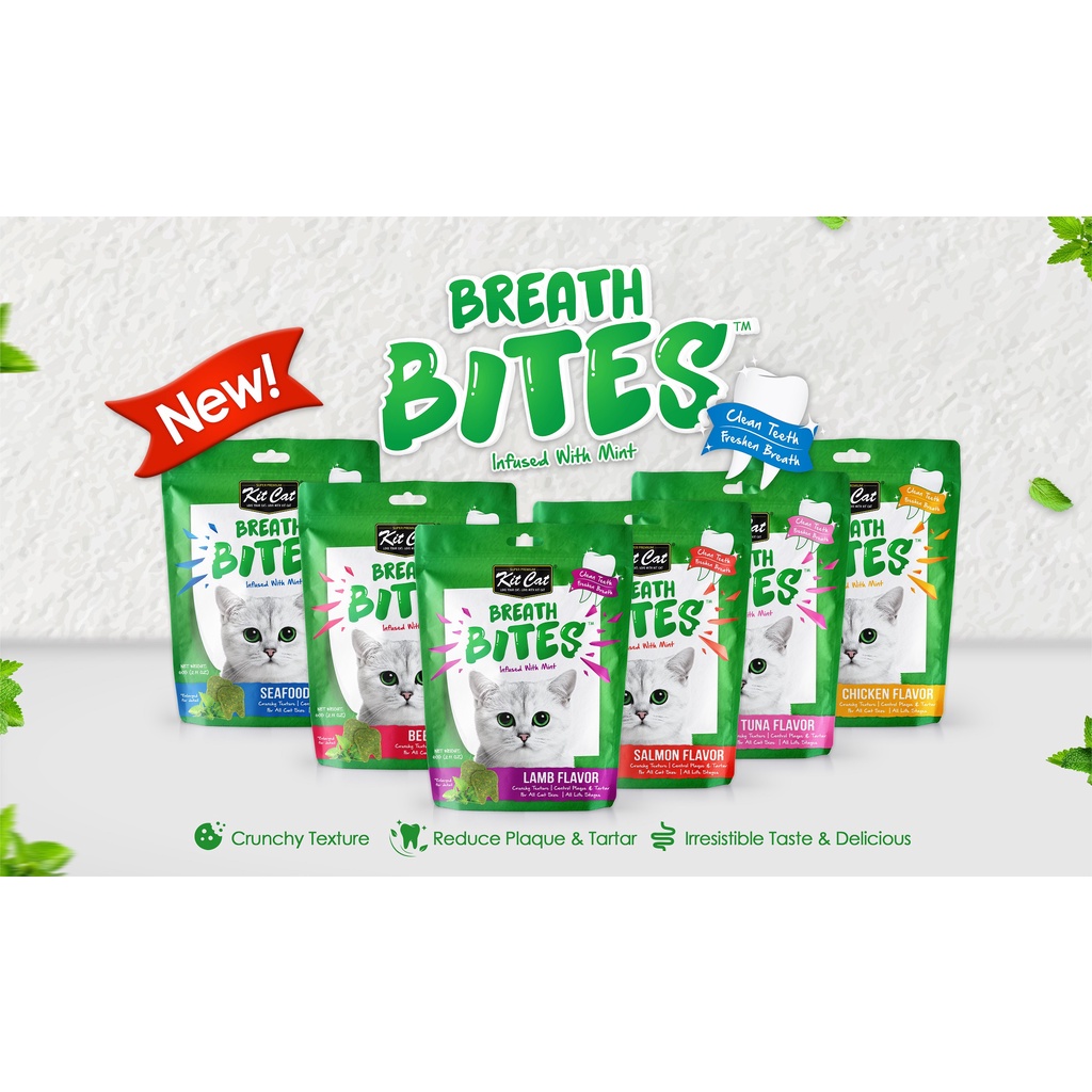 Kit Cat Breath Bites Kit Cat Breath Bites Infused with Mint Cat Treats