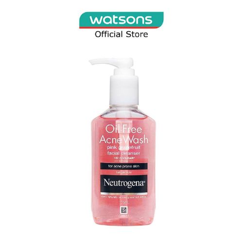 NEUTROGENA Oil Free Acne Wash Pink Grapefruit Facial Cleanser 175ml