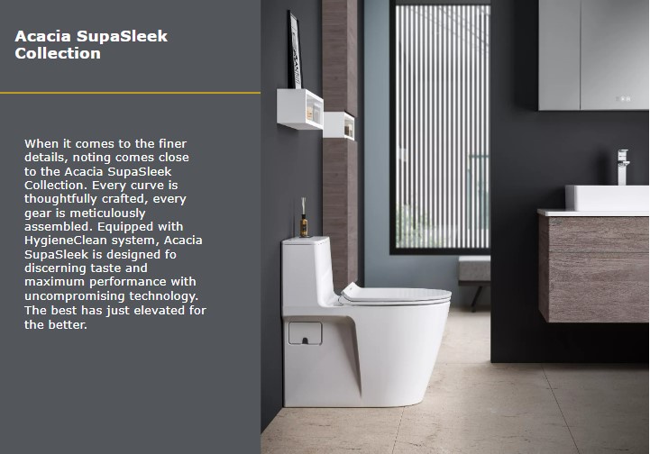 American Standard Acacia SupaSleek One Piece (Water Saving) Toilet Bundle (Toilet + Handshower