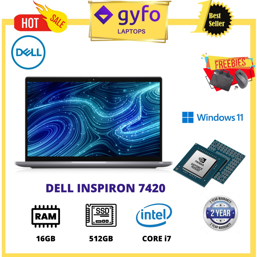NEW ARRIVALBEST DEALDELL INSPIRON 7420/INTEL CORE i712TH GEN/16GB