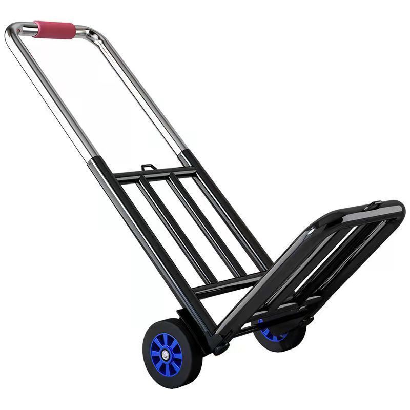 YOUNAL Small Pull Cart Folding Car Home Carrying Trailer Shopping