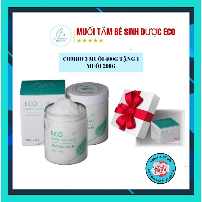 3 Get 1 Free] Eco Eight Baby Salts Eco Herbal Baby Bath Salts