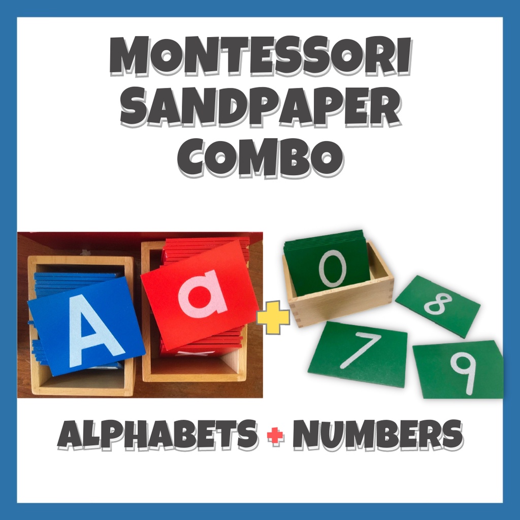 [SG STOCK] Montessori Sandpaper Letter Alphabet Card Letter Sandpaper