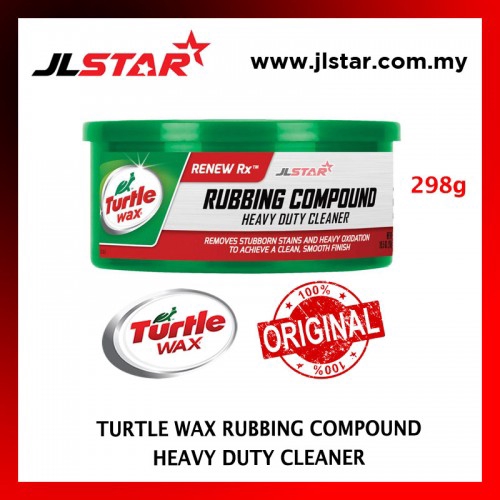TURTLE WAX RUBBING COMPOUND HEAVY DUTY CLEANER 298G 100 ORIGINAL