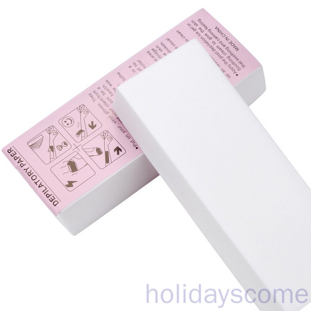 Non Woven Wax Strips,Epilating Wax Strip Paper,100pcs Hair Removal
