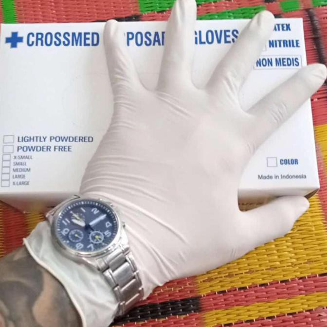 New!! Latex Gloves no powder Contents 100 s M L Shopee Singapore