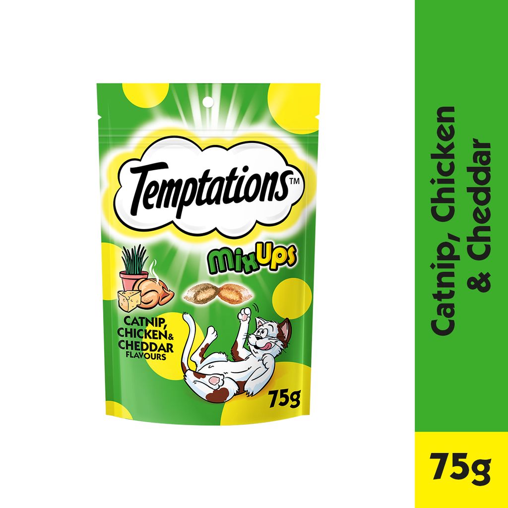 Temptations Mixups Catnip Chicken & Cheddar Cat Treat 75G Shopee