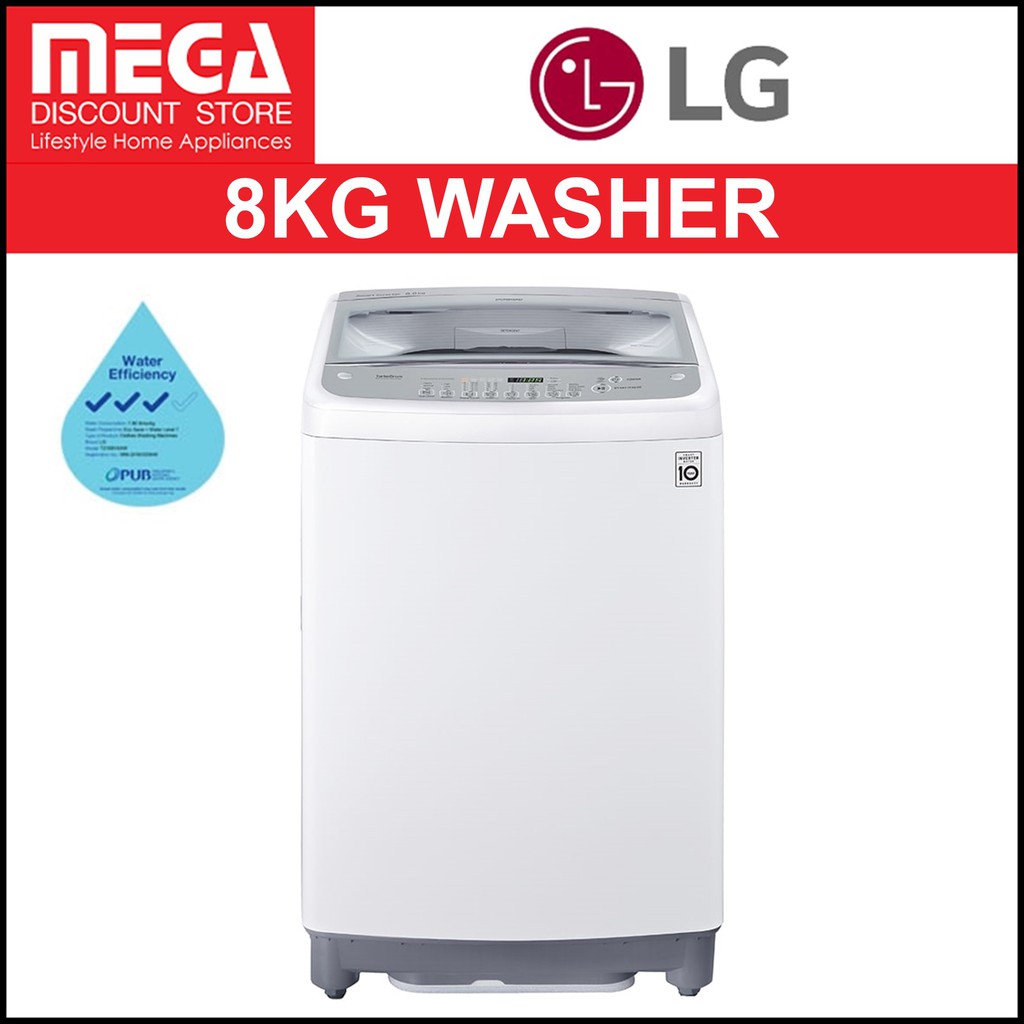 LG T2108VSAW 8kg TOP LOAD WASHER Shopee Singapore