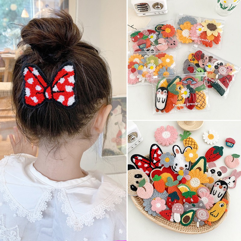 Children's Broken Hair Stickers Velcro Hair Accessories Girls Sticky