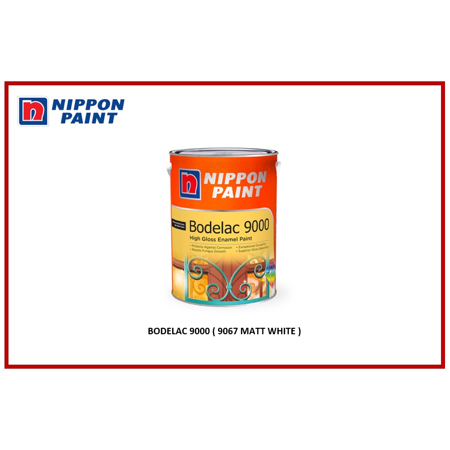 NIPPON PAINT BODELAC 9000 ( 9067 MATT WHITE ) Shopee Singapore