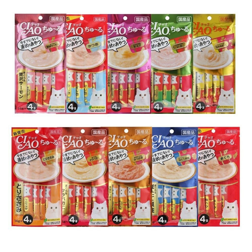 ⭐ Ciao Churu ⭐ Cat Treat Food Wet Snack Japan Quality Famous Kitten