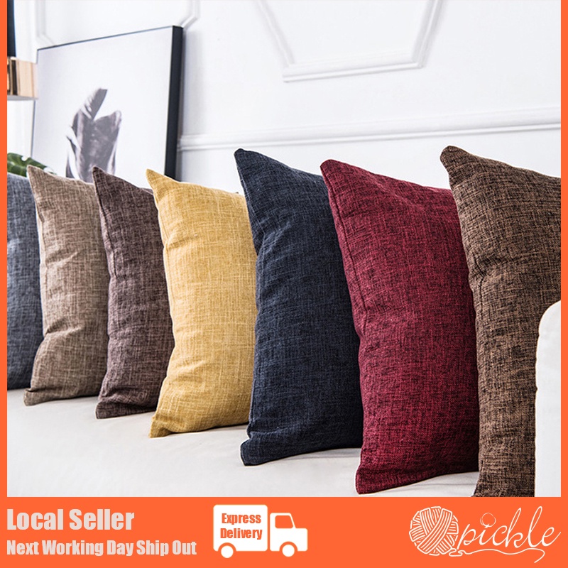 Qpickle Cushion Cover Pillow Cover Heavy Lined Linen Style 30x50cm
