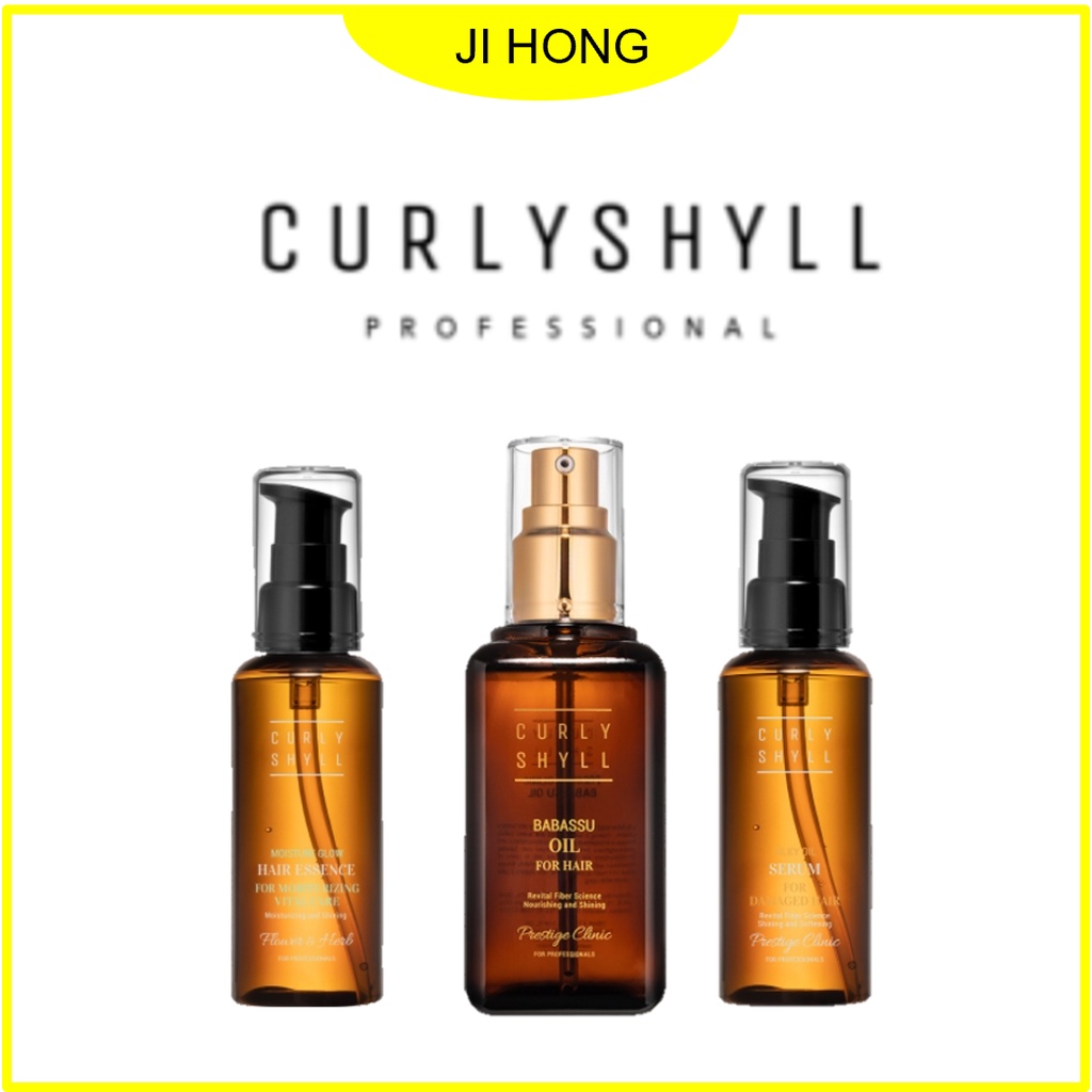 [ Curly Shyll ] 1 Moisture Glow Hair Essence / 2 Prestige Silky Oil
