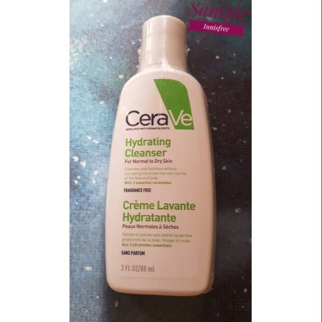 Cerave Hydrating Cleanser 88mL (travel size) Shopee Singapore