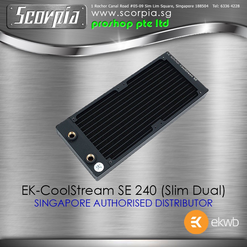EKWB EK-CoolStream SE 240 (Slim Dual) for Watercooling/Water Cooling