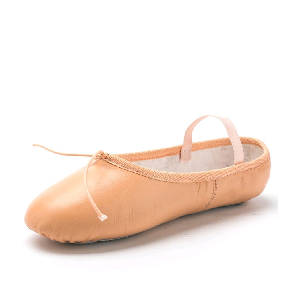 (SG SELLER)Genuine Leather Ballet shoes for kids and adult Shopee