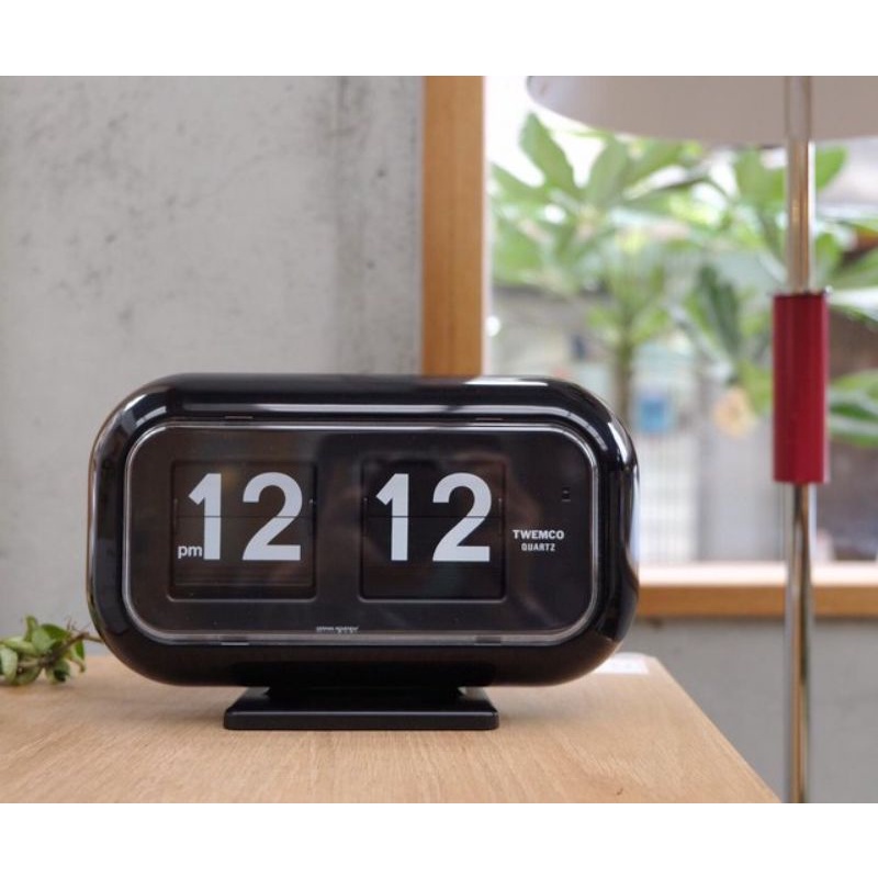 Twemco digital quartz wall and table clock QT35 Black Shopee Singapore