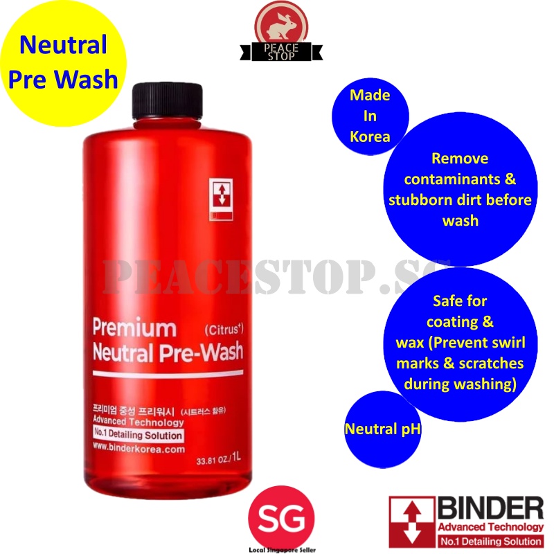 Korea BINDER Premium Neutral Pre Wash Citrus by Fireball 1000ml