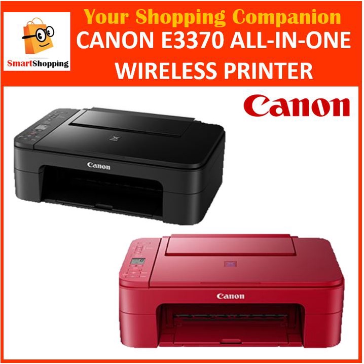 Canon Printer E3370 Compact Wireless AllInOne With LCD For LowCost