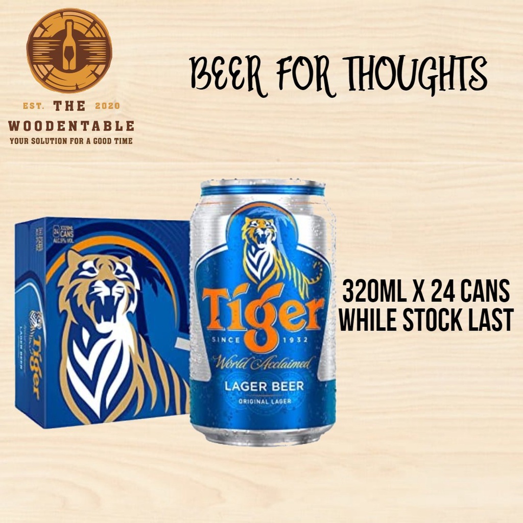 Tiger Beer CAN Case 24 x 330ml Shopee Singapore