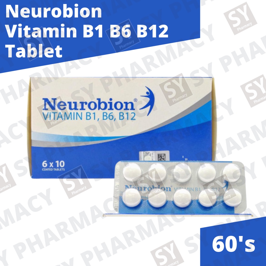 Neurobion Vitamin B1, B6, B12 60's (Exp 12/2024) Shopee Singapore