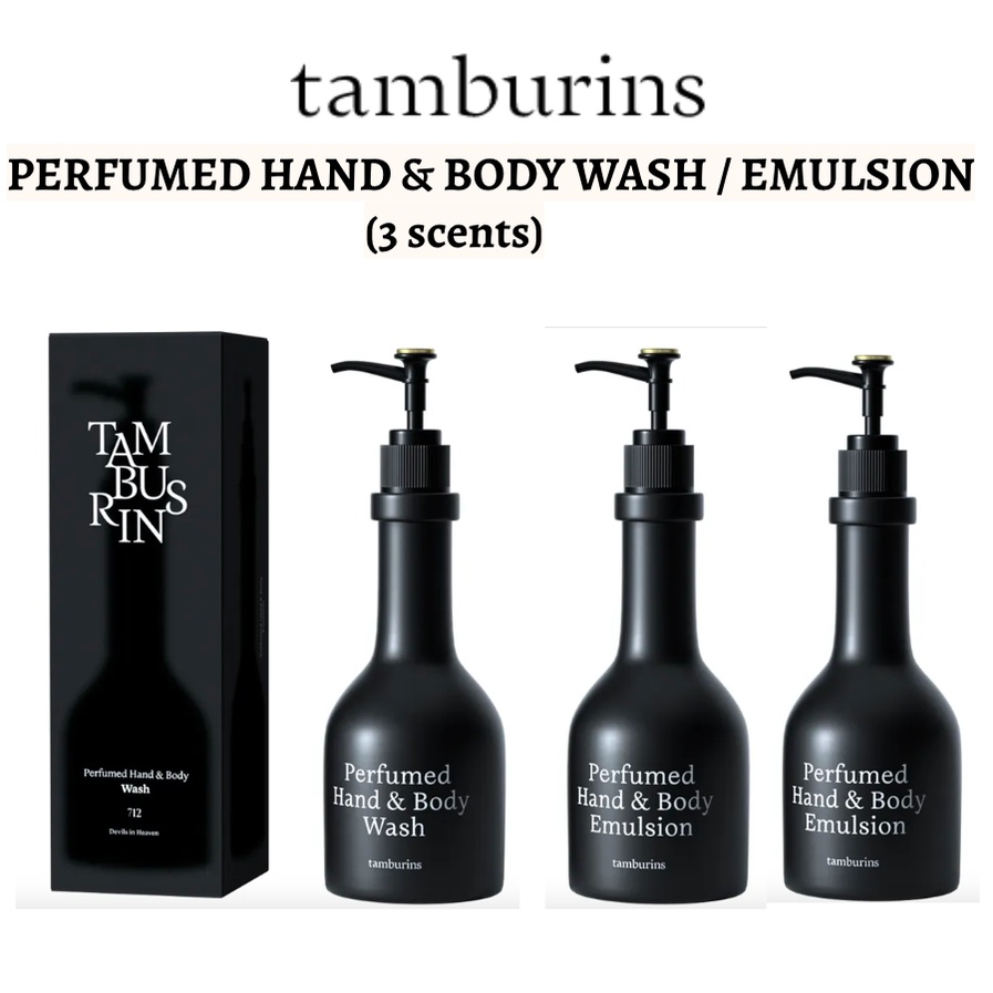 [Tamburins] Perfumed Hand & Body Wash and Emulsion (3 scents/2 variants