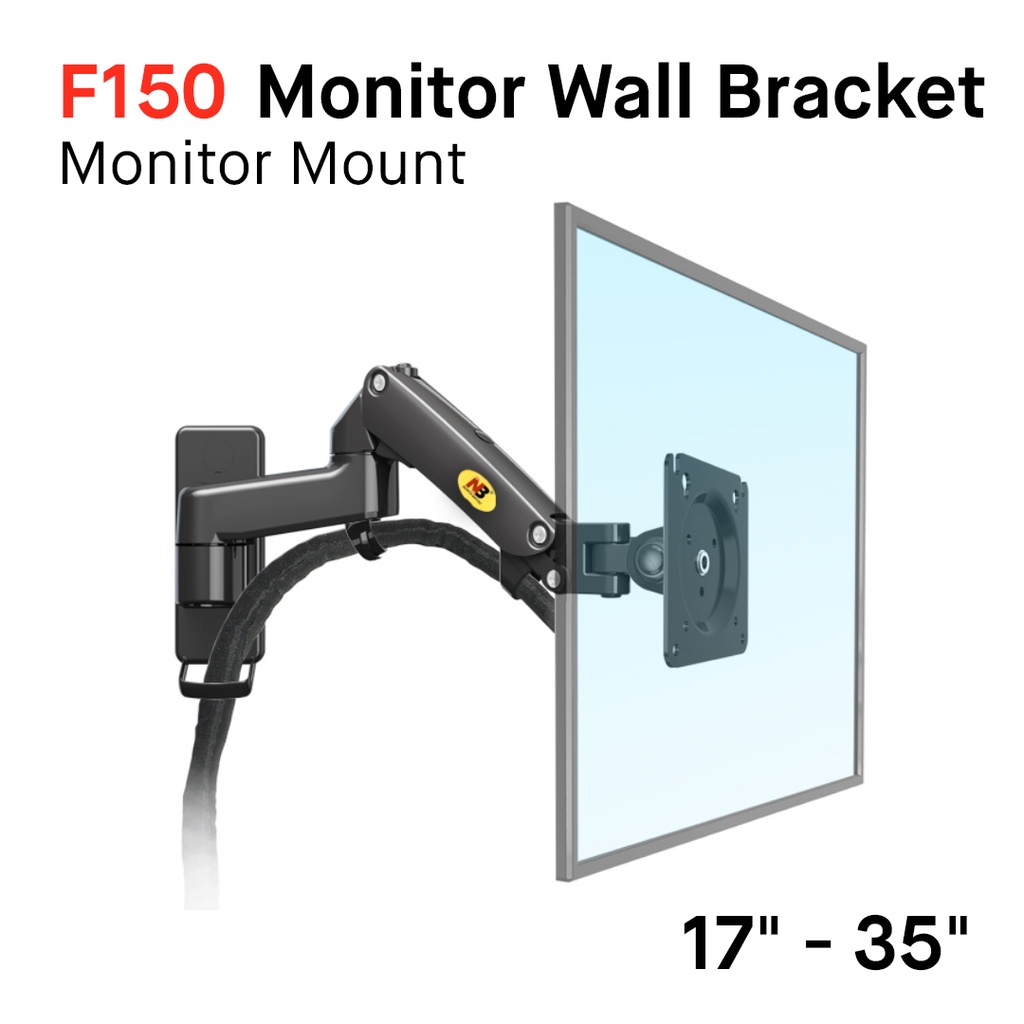 F150, Wall Mount Monitor Bracket, Swivel bracket, Monitor Arm, VESA Compatible Shopee Singapore