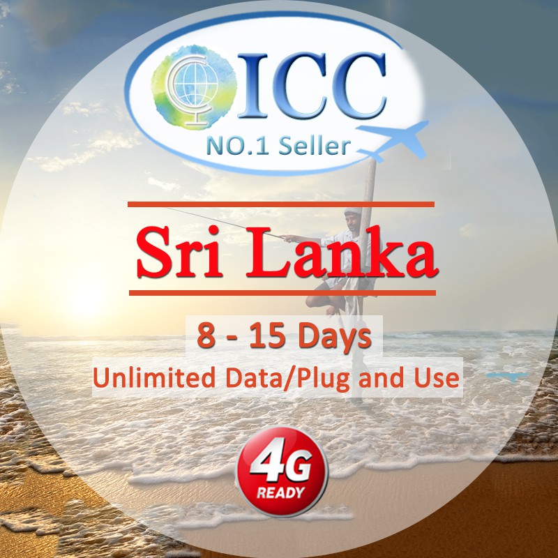ICC_Sri Lanka 130 Days Unlimited Data SIM (Daily plan can top up reuse