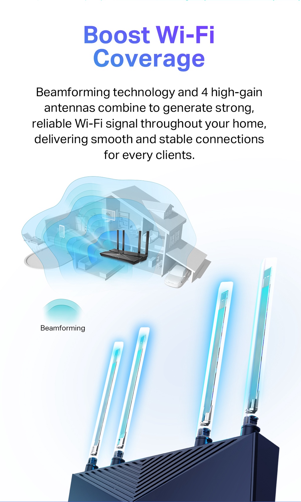 TP-Link Dual-Band Wi-Fi 6 Archer AX1500 Router (Works with all Telcos