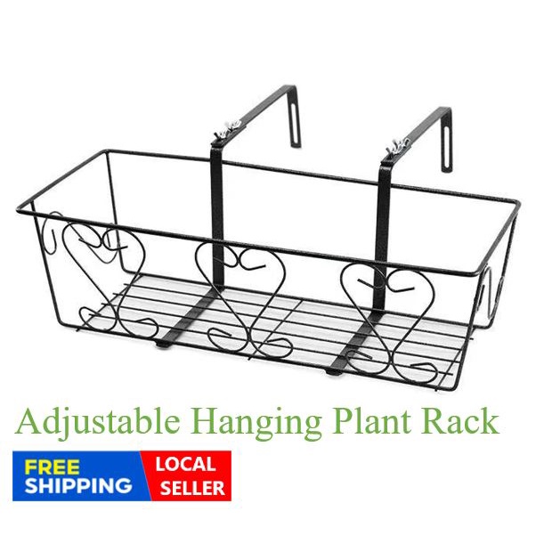 [SG STOCK] Adjustable Hanging Rack Balcony Railing Stainless steel